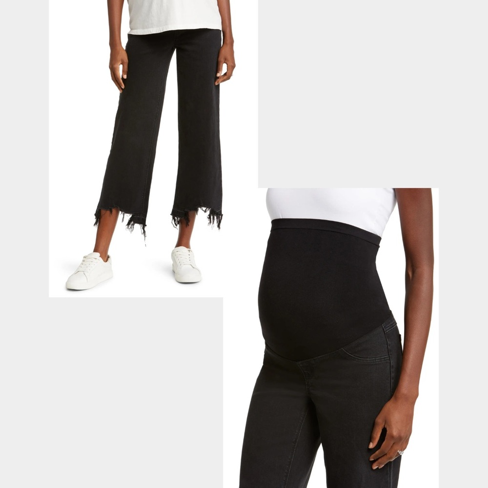 1822 Denim Maternity Jeans Raw Hem
